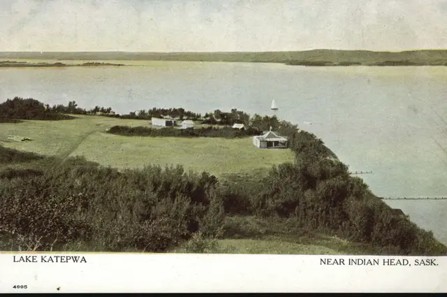 Lake Katepwa from the hillside, near Indian Head